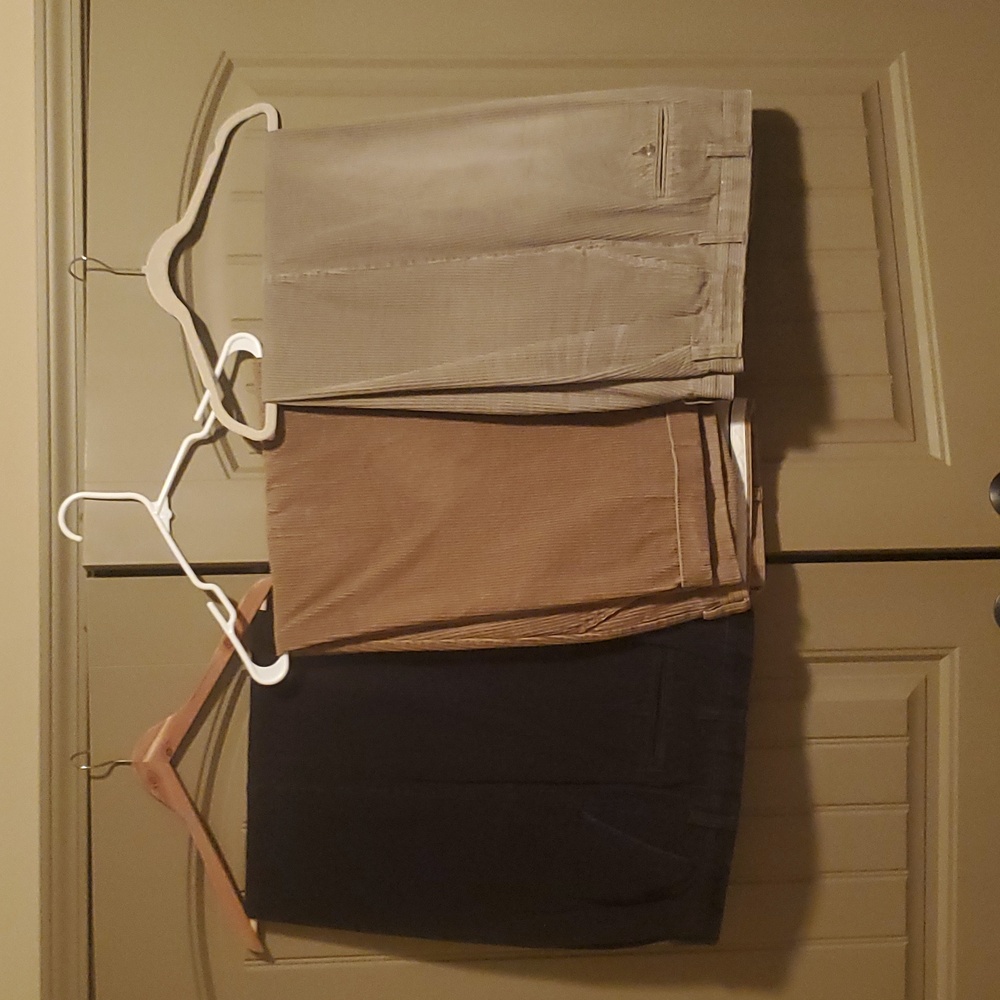 Croft and Barrow courderoy pleated slacks
